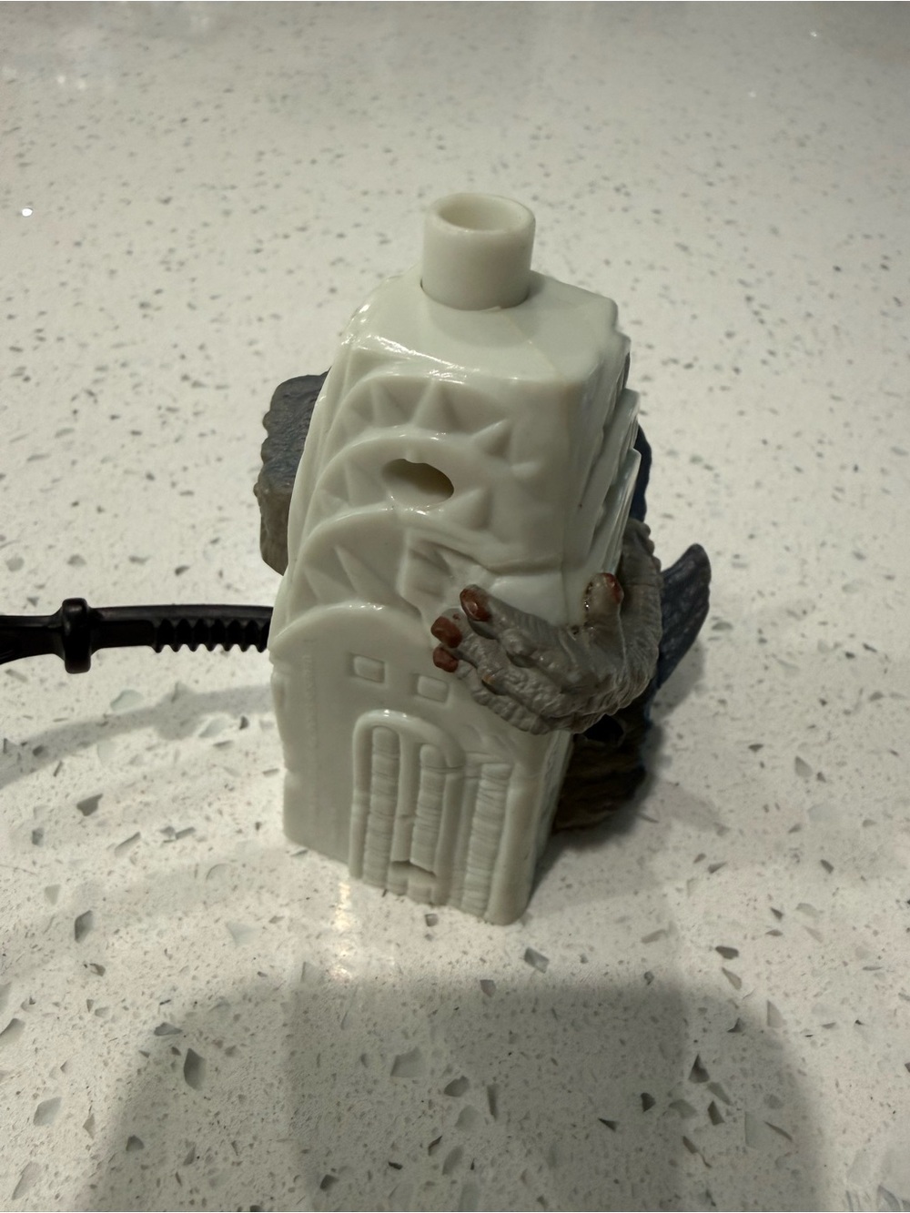 Vintage GODZILLA Figure Toy Tower (Helicopter Launcher) 1998 Taco Bell Applause - Picture 3 of 4